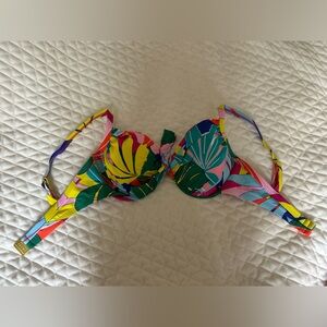 Bleu Rod Beattie Life of The Party Tie Front Underwire Bra Top